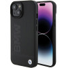 Θήκη BMW BMHMP15MSLLBK Leather Hot Stamp MagSafe για Apple iPhone 15 Plus / 14 Plus, μαύρη