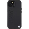 Θήκη BMW BMHMP15MSLLBK Leather Hot Stamp MagSafe για Apple iPhone 15 Plus / 14 Plus, μαύρη