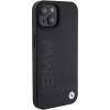 Θήκη BMW BMHMP15MSLLBK Leather Hot Stamp MagSafe για Apple iPhone 15 Plus / 14 Plus, μαύρη