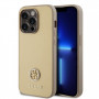 Θήκη Guess GUHCP15LPS4DGPD PU 4G Strass Metal Logo για Apple iPhone 15 Pro, χρυσή