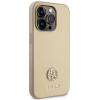 Θήκη Guess GUHCP15LPS4DGPD PU 4G Strass Metal Logo για Apple iPhone 15 Pro, χρυσή