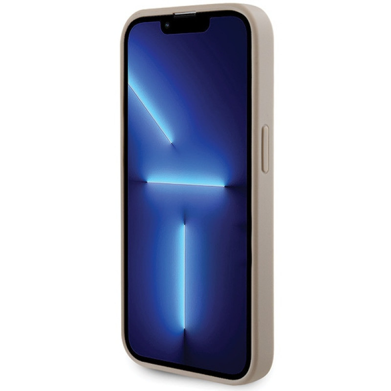 Θήκη Guess GUHCP15LPS4DGPD PU 4G Strass Metal Logo για Apple iPhone 15 Pro, χρυσή