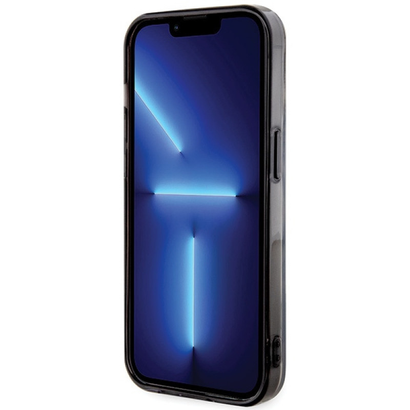 Karl Lagerfeld KLHMP15LHKHNOTK IML Karl's Head MagSafe σκληρή θήκη για Apple iPhone 15 Pro, διαφανής