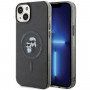 Karl Lagerfeld KLHMP15SHGKCNOK Karl&Choupette Glitter MagSafe σκληρή θήκη για Apple iPhone 15, μαύρη