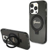 Guess GUHMP15XHRSGSK Θήκη Ring Stand Script Glitter MagSafe για Apple iPhone 15 Pro Max, Μαύρη