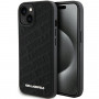 Karl Lagerfeld KLHCP15SPQKPMK Quilted K Pattern σκληρή θήκη για Apple iPhone 15, μαύρη