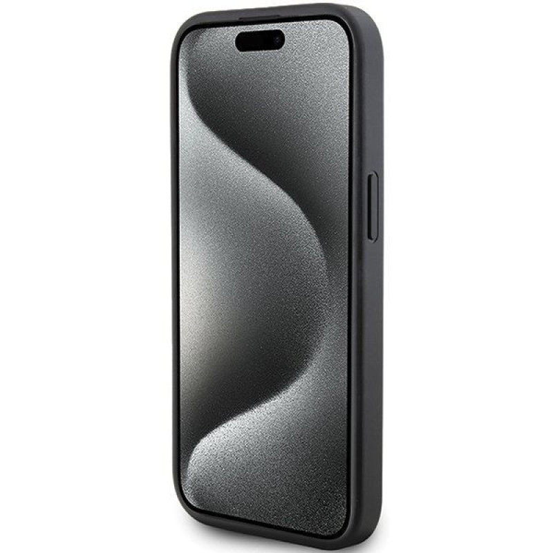 Karl Lagerfeld KLHCP15SPQKPMK Quilted K Pattern σκληρή θήκη για Apple iPhone 15, μαύρη