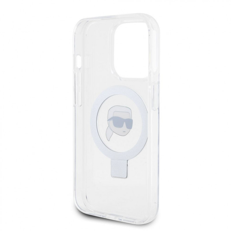 Θήκη Karl Lagerfeld KLHMP15LHMRSKHH Ring Stand Karl Head MagSafe για Apple iPhone 15 Pro