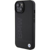BMW BMHCP15MSLLBK Θήκη Leather Hot Stamp για Apple iPhone 15 Plus / 14 Plus, Μαύρη