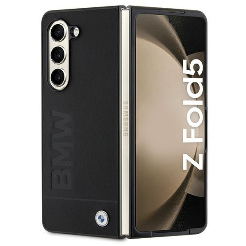 Θήκη BMW BMHCZFD5SLLBK Signature Logo Imprint για Samsung Galaxy Z Fold5, μαύρη