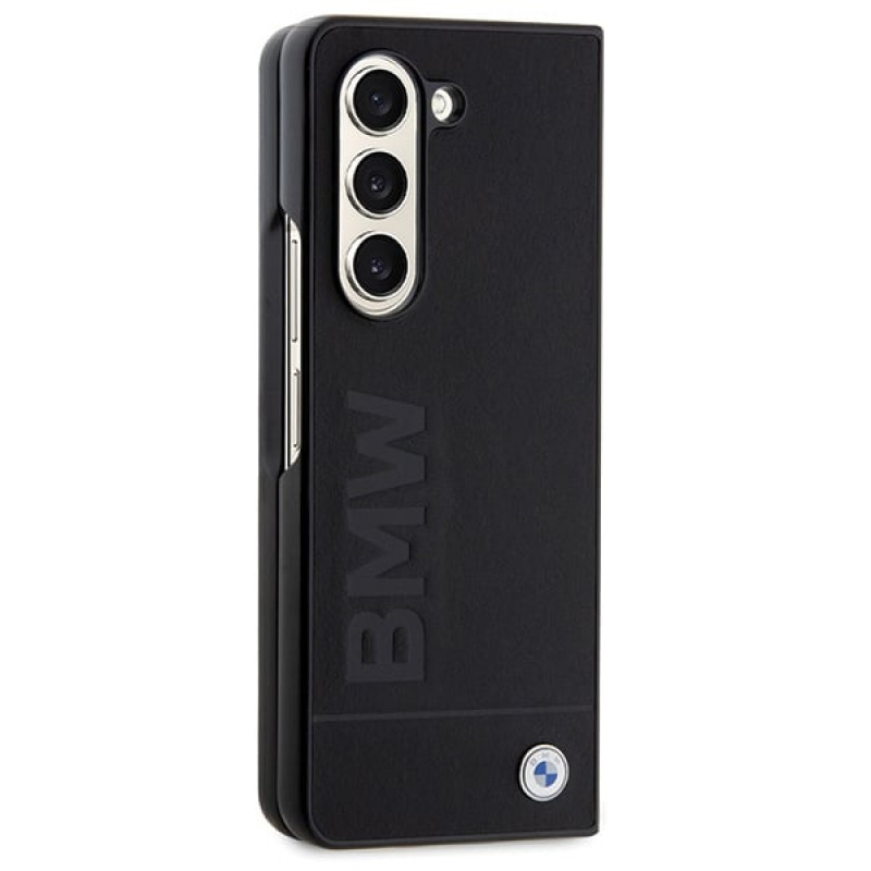 Θήκη BMW BMHCZFD5SLLBK Signature Logo Imprint για Samsung Galaxy Z Fold5, μαύρη