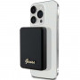 Guess GUPBM3ALGSGK Powerbank 3000 mAh, 5 W, MagSafe Metal Script Logo, μαύρο