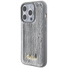 Guess GUHCP15XPSFDGSS Sequin Script Metal σκληρή θήκη για Apple iPhone 15 Pro Max, ασημί