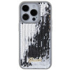 Guess GUHCP15XPSFDGSS Sequin Script Metal σκληρή θήκη για Apple iPhone 15 Pro Max, ασημί