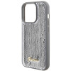 Guess GUHCP15XPSFDGSS Sequin Script Metal σκληρή θήκη για Apple iPhone 15 Pro Max, ασημί