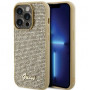 Guess GUHCP15LPMSDGSD Disco Metal Script σκληρή θήκη για Apple iPhone 15 Pro, χρυσή