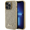 Guess GUHCP15LPMSDGSD Disco Metal Script σκληρή θήκη για Apple iPhone 15 Pro, χρυσή