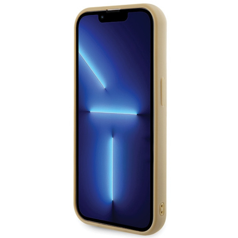 Guess GUHCP15LPMSDGSD Disco Metal Script σκληρή θήκη για Apple iPhone 15 Pro, χρυσή