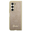 Guess GUHCZFD5HGGSHD Θήκη Glitter Script για Samsung Galaxy Z Fold5, Χρυσή
