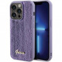 Guess GUHCP15XPSFDGSU Sequin Script Metal σκληρή θήκη για Apple iPhone 15 Pro Max, μωβ