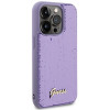 Guess GUHCP15XPSFDGSU Sequin Script Metal σκληρή θήκη για Apple iPhone 15 Pro Max, μωβ