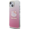 Hello Kitty HKHCP15SHDGKEP IML Gradient Electrop Kitty Head σκληρή θήκη για Apple iPhone 15 6.1", ροζ