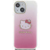 Hello Kitty HKHCP15SHDGKEP IML Gradient Electrop Kitty Head σκληρή θήκη για Apple iPhone 15 6.1", ροζ