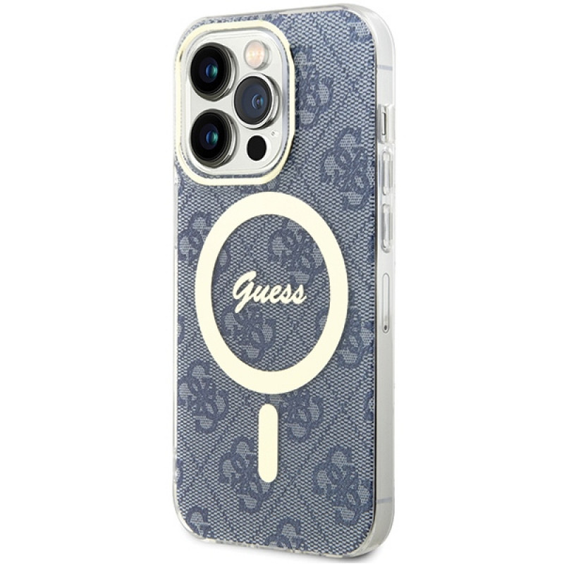 Guess GUHMP15XH4STB Apple iPhone 15 Pro Max θήκη σκληρή IML 4G MagSafe, μπλε (outlet)
