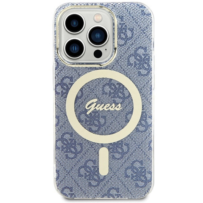Guess GUHMP15XH4STB Apple iPhone 15 Pro Max θήκη σκληρή IML 4G MagSafe, μπλε (outlet)