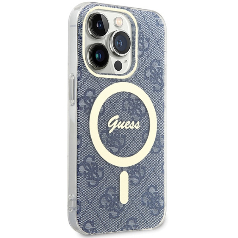 Guess GUHMP15XH4STB Apple iPhone 15 Pro Max θήκη σκληρή IML 4G MagSafe, μπλε (outlet)