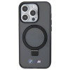 BMW BMHMP15LURSK Apple iPhone 15 Pro θήκη hardcase Ring Stand M Collection MagSafe, μαύρη