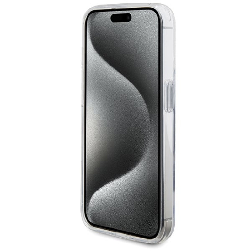 BMW BMHMP15LURST Apple iPhone 15 Pro θήκη σκληρή Ring Stand M Collection MagSafe, διάφανη