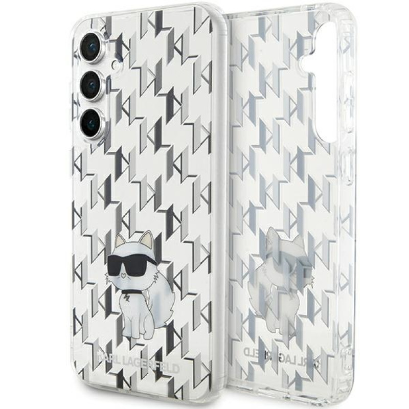 Karl Lagerfeld KLHCS23FEHNCMKLT Samsung Galaxy S23 FE (S711) σκληρή θήκη Monogram Choupette, διαφανής