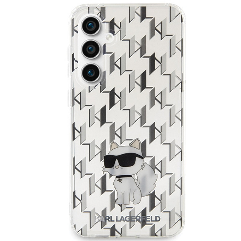 Karl Lagerfeld KLHCS23FEHNCMKLT Samsung Galaxy S23 FE (S711) σκληρή θήκη Monogram Choupette, διαφανής