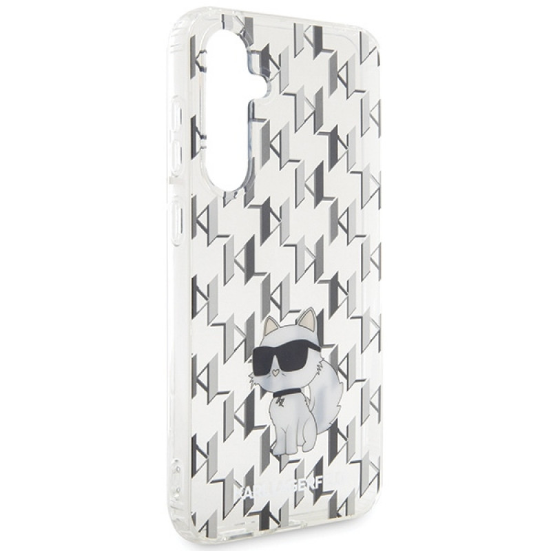 Karl Lagerfeld KLHCS23FEHNCMKLT Samsung Galaxy S23 FE (S711) σκληρή θήκη Monogram Choupette, διαφανής