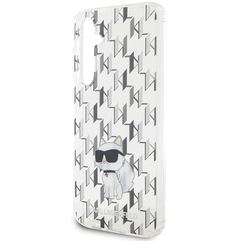 Karl Lagerfeld KLHCS23FEHNCMKLT Samsung Galaxy S23 FE (S711) σκληρή θήκη Monogram Choupette, διαφανής