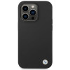 Θήκη BMW BMHCP15LSILBK Apple iPhone 15 Pro από σιλικόνη με μεταλλικό λογότυπο, μαύρη