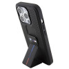 BMW BMHCP15LGSPPRK Apple iPhone 15 Pro θήκη hardcase Grip Stand Smooth & Perforated, μαύρη