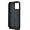 DKNY Apple iPhone 15 Pro Max θήκη hardcase Liquid Silicone Λευκό τυπωμένο λογότυπο MagSafe, μαύρο