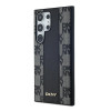 Θήκη MagSafe DKNY Leather Checkered Mono Pattern για Samsung Galaxy S24 Ultra, μαύρη