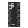 Θήκη MagSafe DKNY Leather Checkered Mono Pattern για Samsung Galaxy S24 Ultra, μαύρη