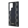 Θήκη MagSafe DKNY Leather Checkered Mono Pattern για Samsung Galaxy S24 Ultra, μαύρη