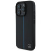 Mercedes MEHMP16L23RURBK Apple iPhone 16 Pro θήκη σκληρή MB Blue Line Leather MagSafe, μαύρη