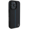 Mercedes MEHMP16L23RURBK Apple iPhone 16 Pro θήκη σκληρή MB Blue Line Leather MagSafe, μαύρη