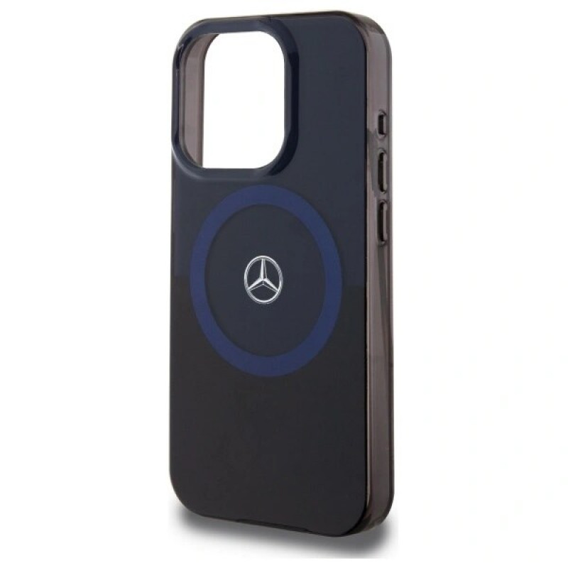 Θήκη σκληρή Mercedes MEHMP16X23HBIKV Apple iPhone 16 Pro Max MB Double Layer BiColor MagSafe, μαύρο μπλε