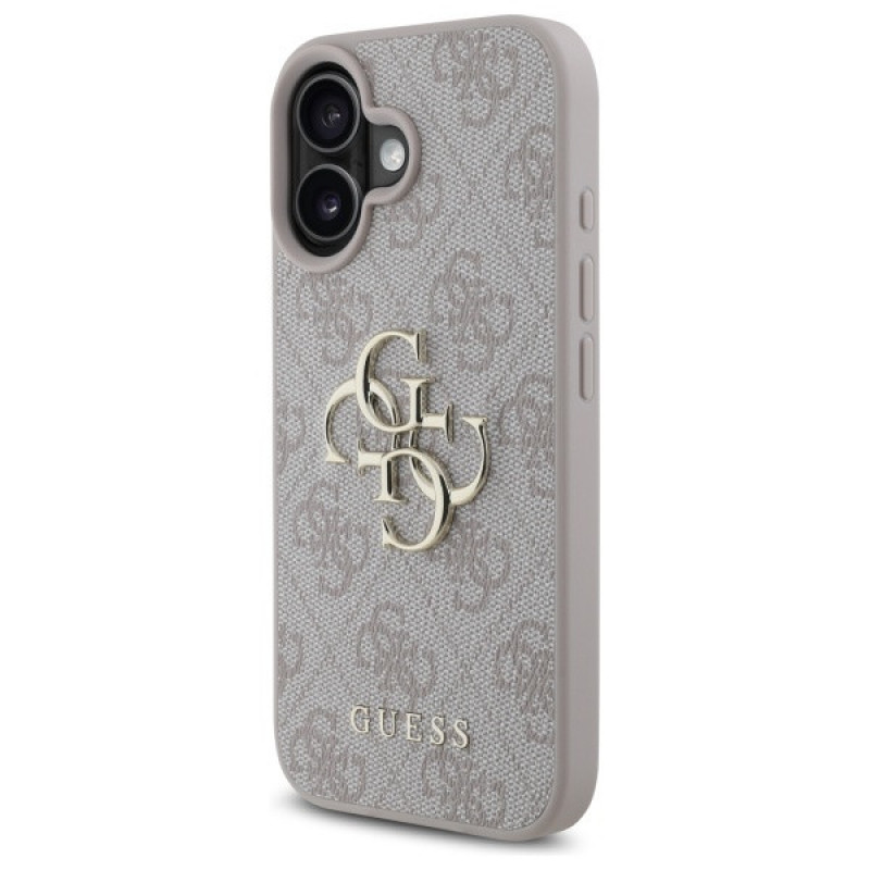 Guess GUHCP16S4GMGPI Apple iPhone 16 θήκη σκληρή 4G Big Logo, ροζ