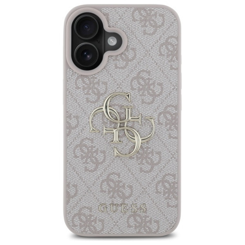 Guess GUHCP16S4GMGPI Apple iPhone 16 θήκη σκληρή 4G Big Logo, ροζ