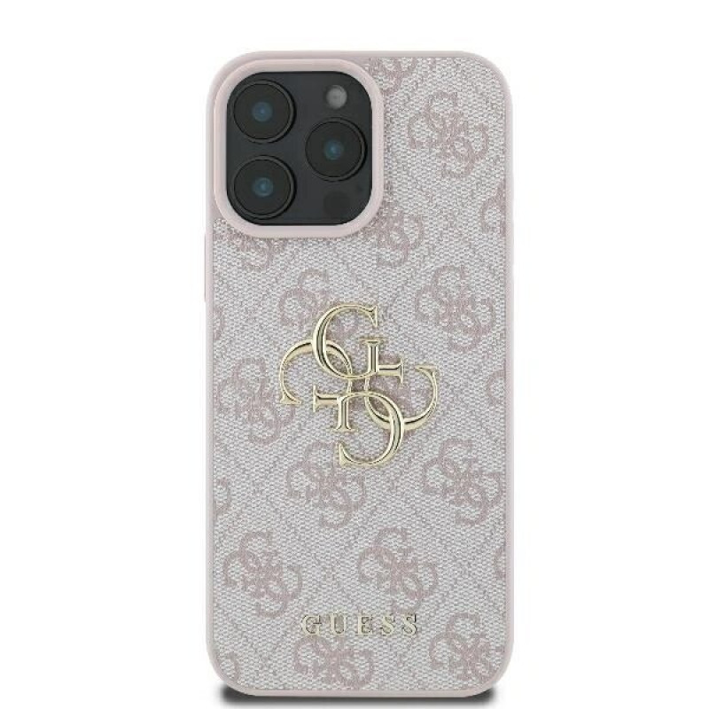 Guess GUHCP16L4GMGPI Apple iPhone 16 Pro θήκη hardcase 4G Big Logo, ροζ