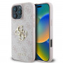 Guess GUHCP16X4GMGPI 4G Big Metal Logo σκληρή θήκη για Apple iPhone 16 Pro Max 6.9", ροζ