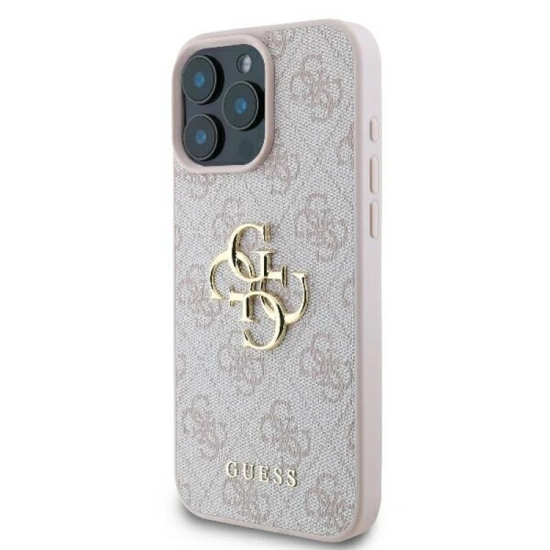 Guess GUHCP16X4GMGPI 4G Big Metal Logo σκληρή θήκη για Apple iPhone 16 Pro Max 6.9", ροζ